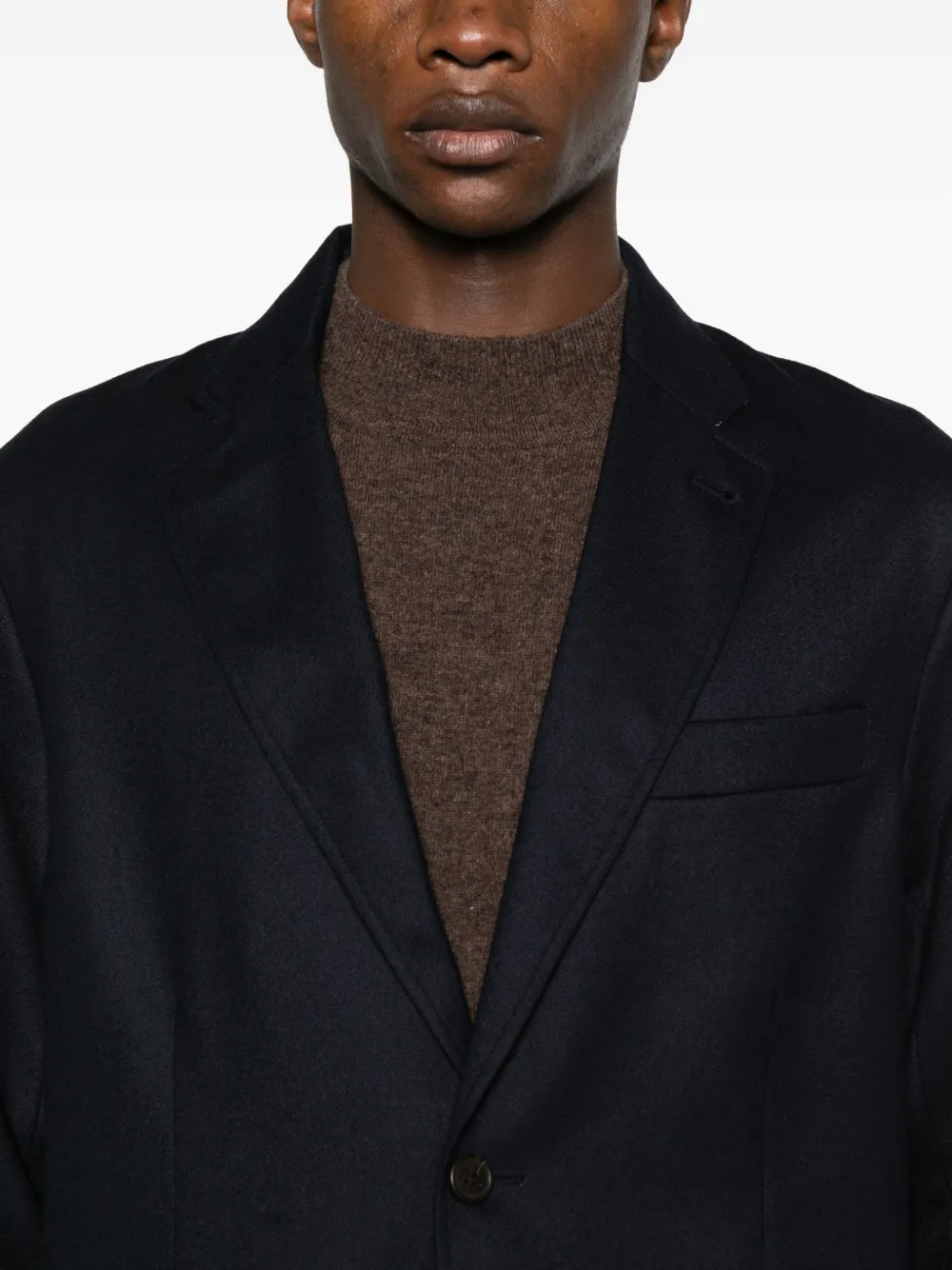 Emporio Armani Blazer met enkele rij knopen Blauw