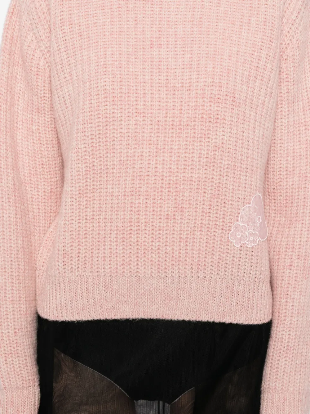 Cecilie Bahnsen Long-sleeved Sweater In Pink