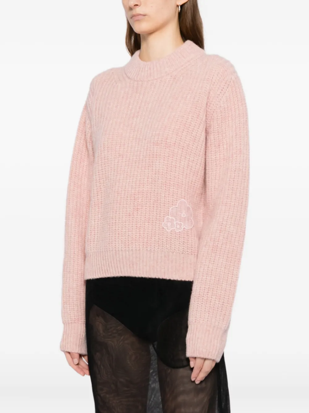 Cecilie Bahnsen Long-sleeved Sweater In Pink