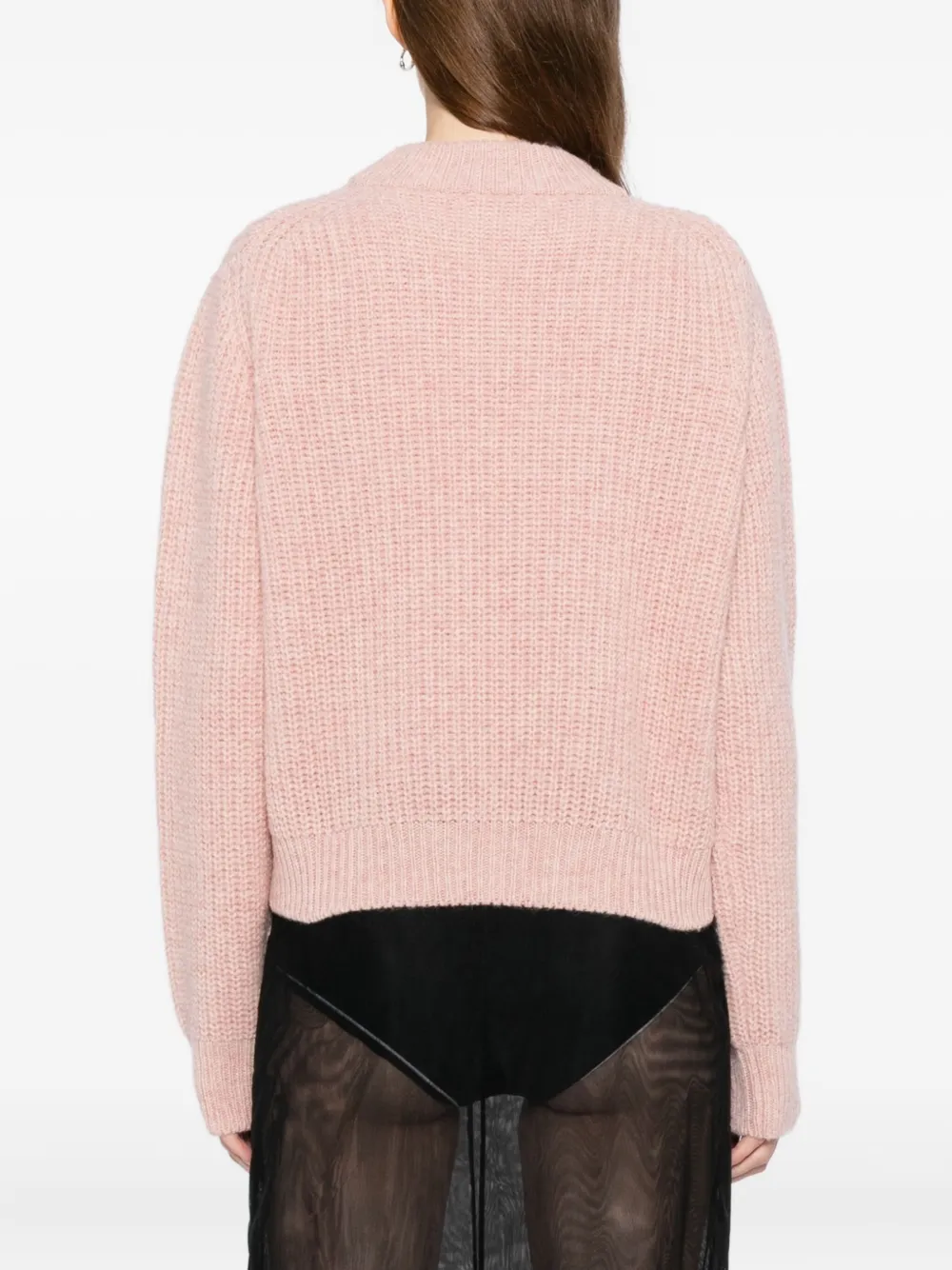 Cecilie Bahnsen Long-sleeved Sweater In Pink