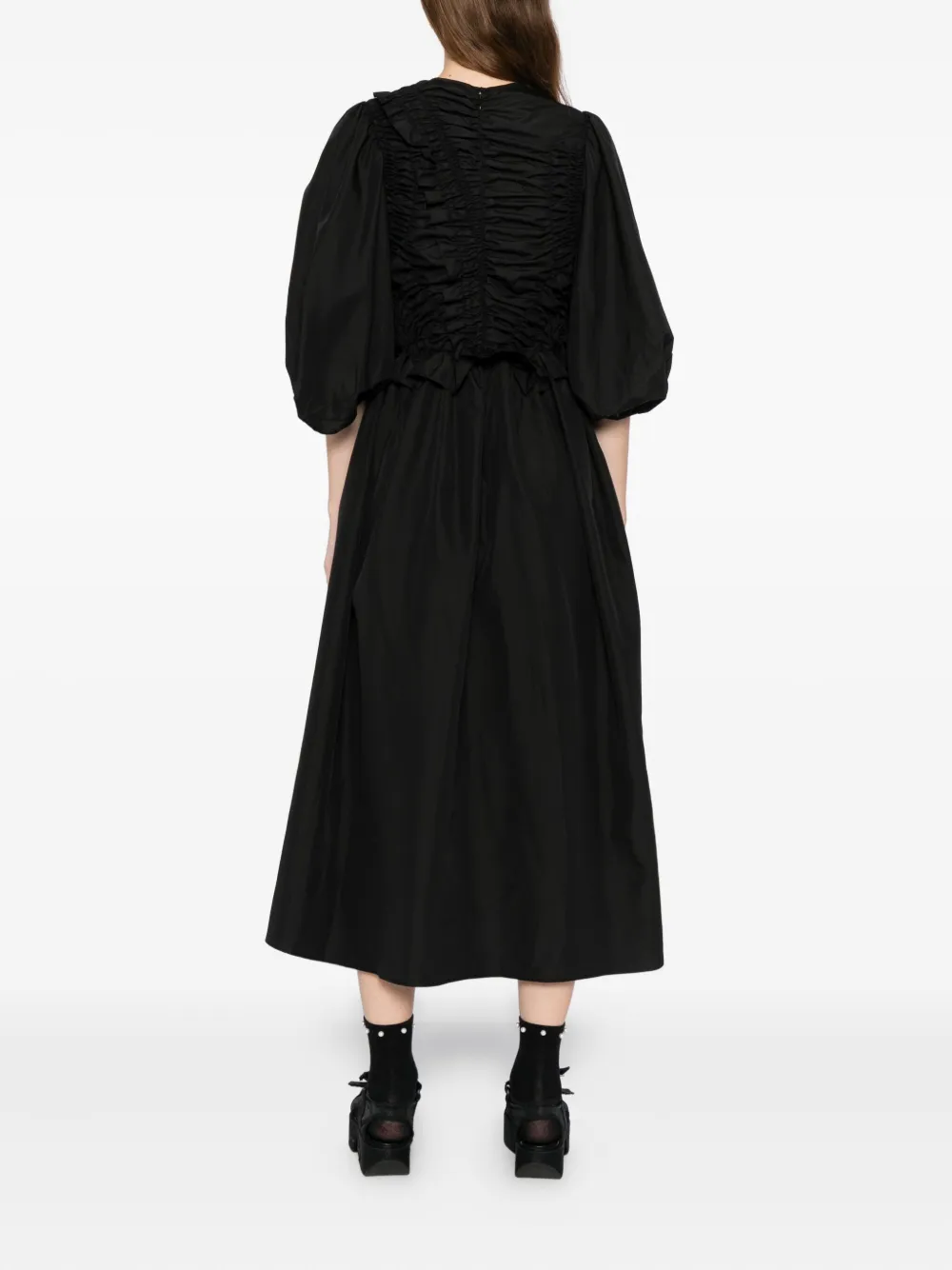 Cecilie Bahnsen Bolia Midi Dress In Black