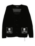 Mastermind World hand knitted cardigan - Black
