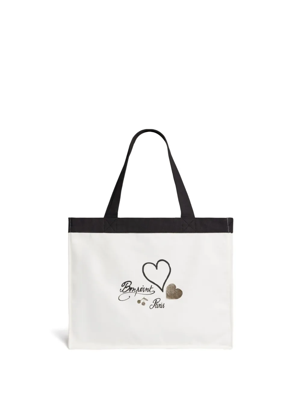 Bonpoint Borsa tote Emiko con stampa - Bianco