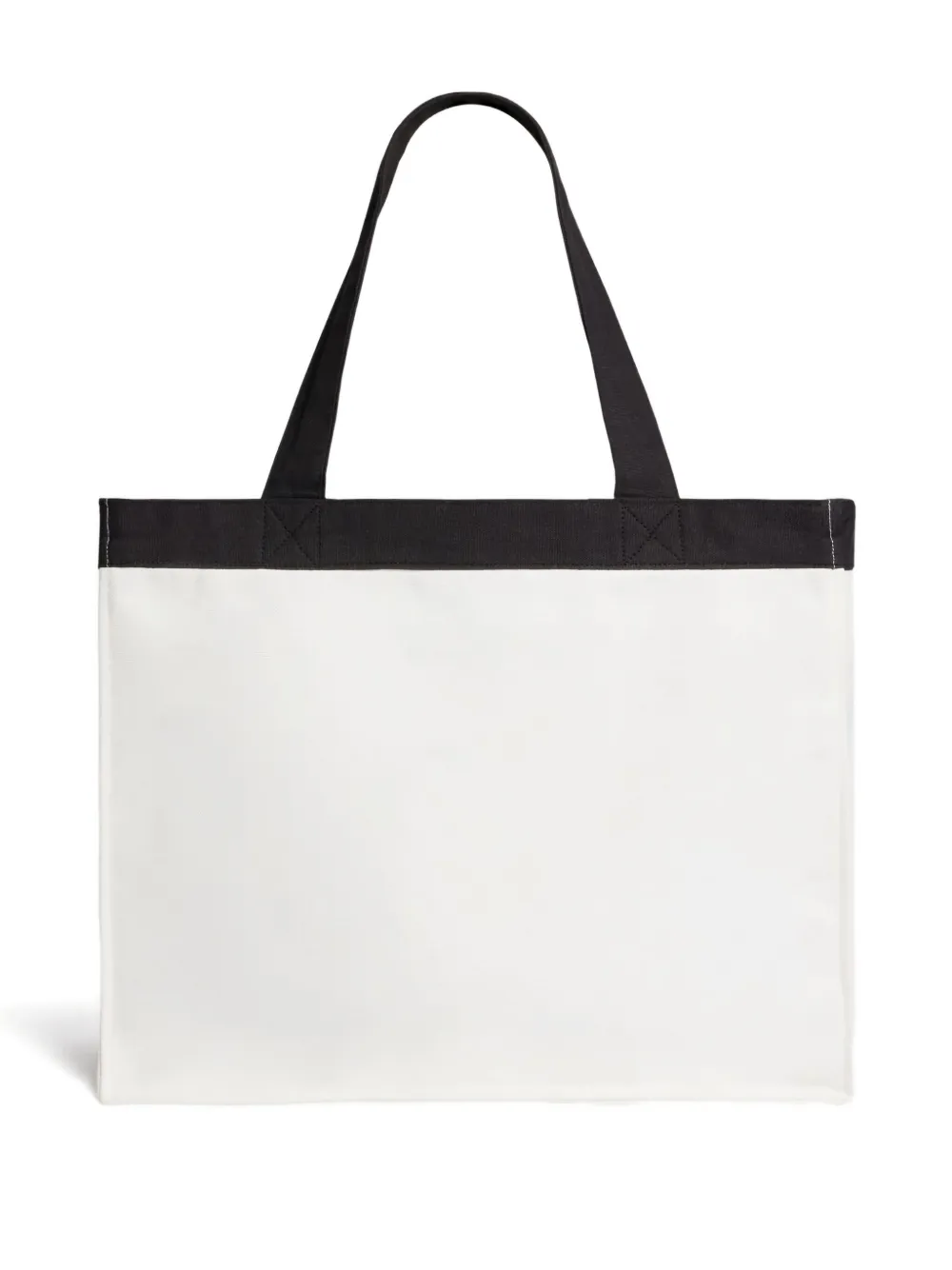 Bonpoint Emiko shopper van biologisch katoen met hartprint - Wit