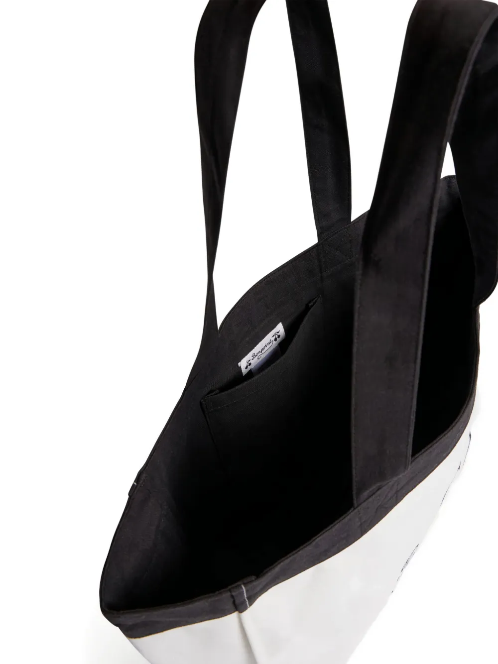 Bonpoint Emiko shopper van biologisch katoen met hartprint Wit