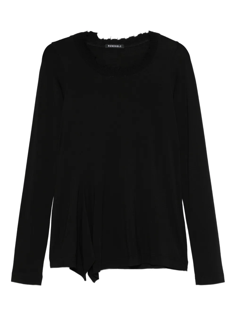 Rundholz frayed-trim jumper | Black | Image 1