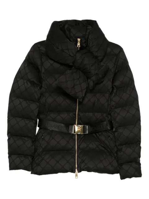 Elisabetta Franchi quilted belted jacket