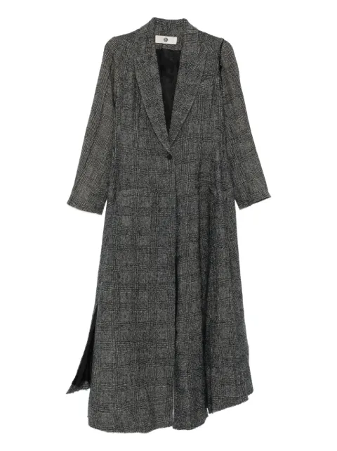 Marc Le Bihan plaid single-breasted coat 