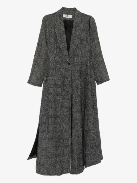 Marc Le Bihan plaid single-breasted coat