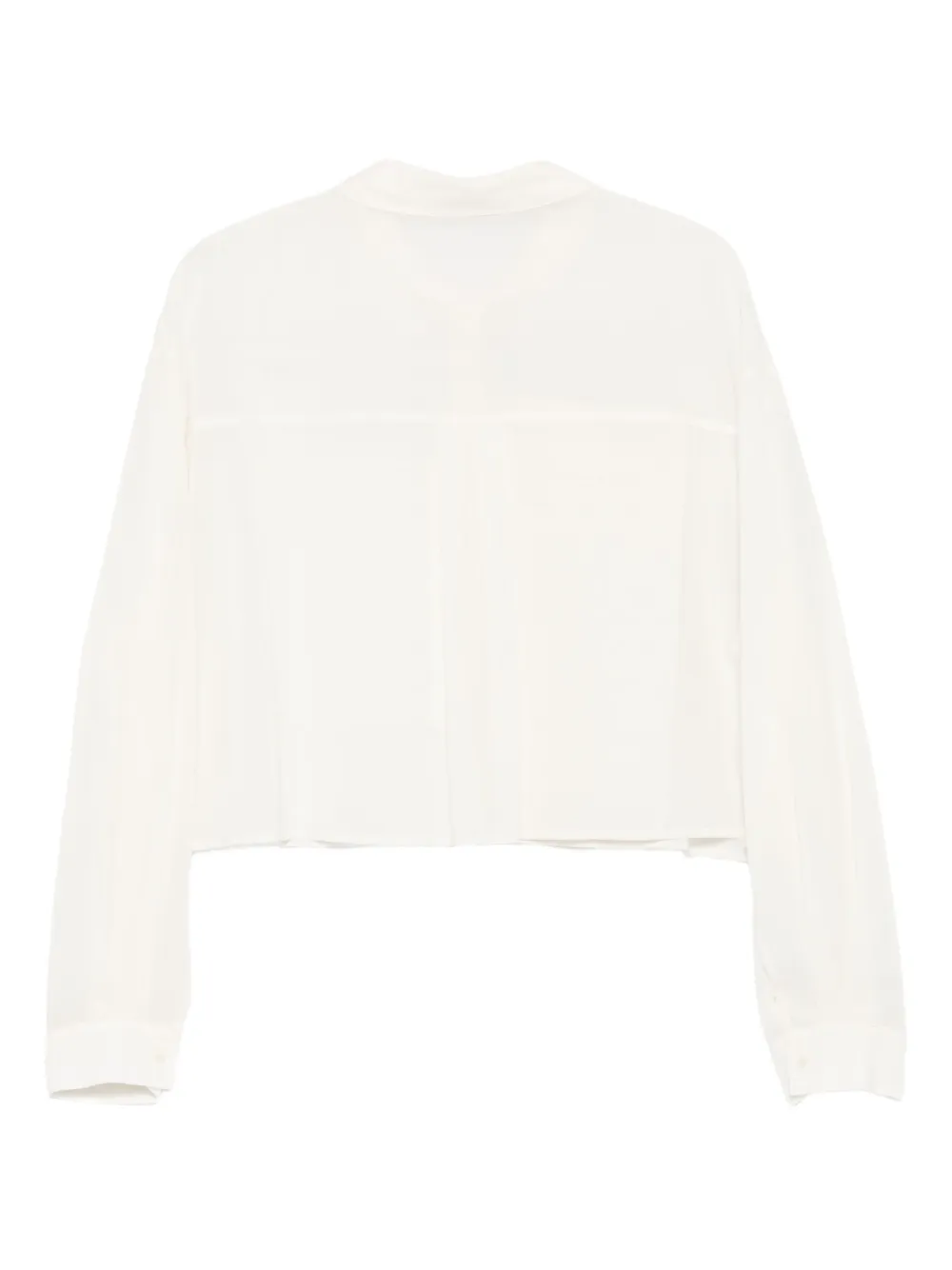 Amomento Cropped blouse met zak - Beige