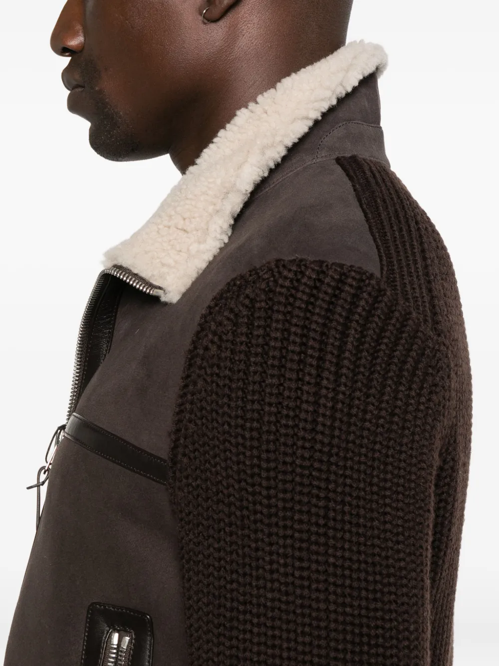 Mackage Zip-up Leather Jacket In Brown