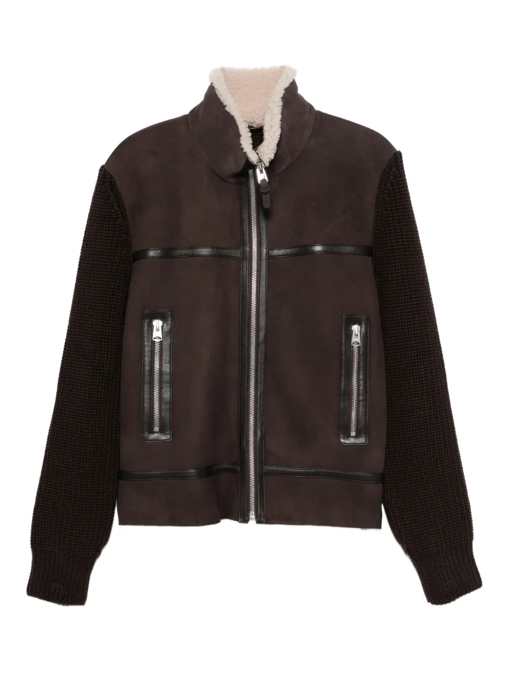 Mackage zip-up leather jacket | بني | Image 1
