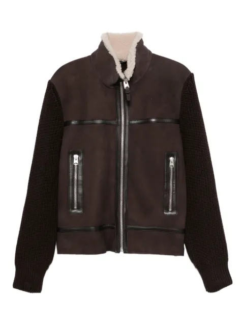 Mackage zip-up leather jacket