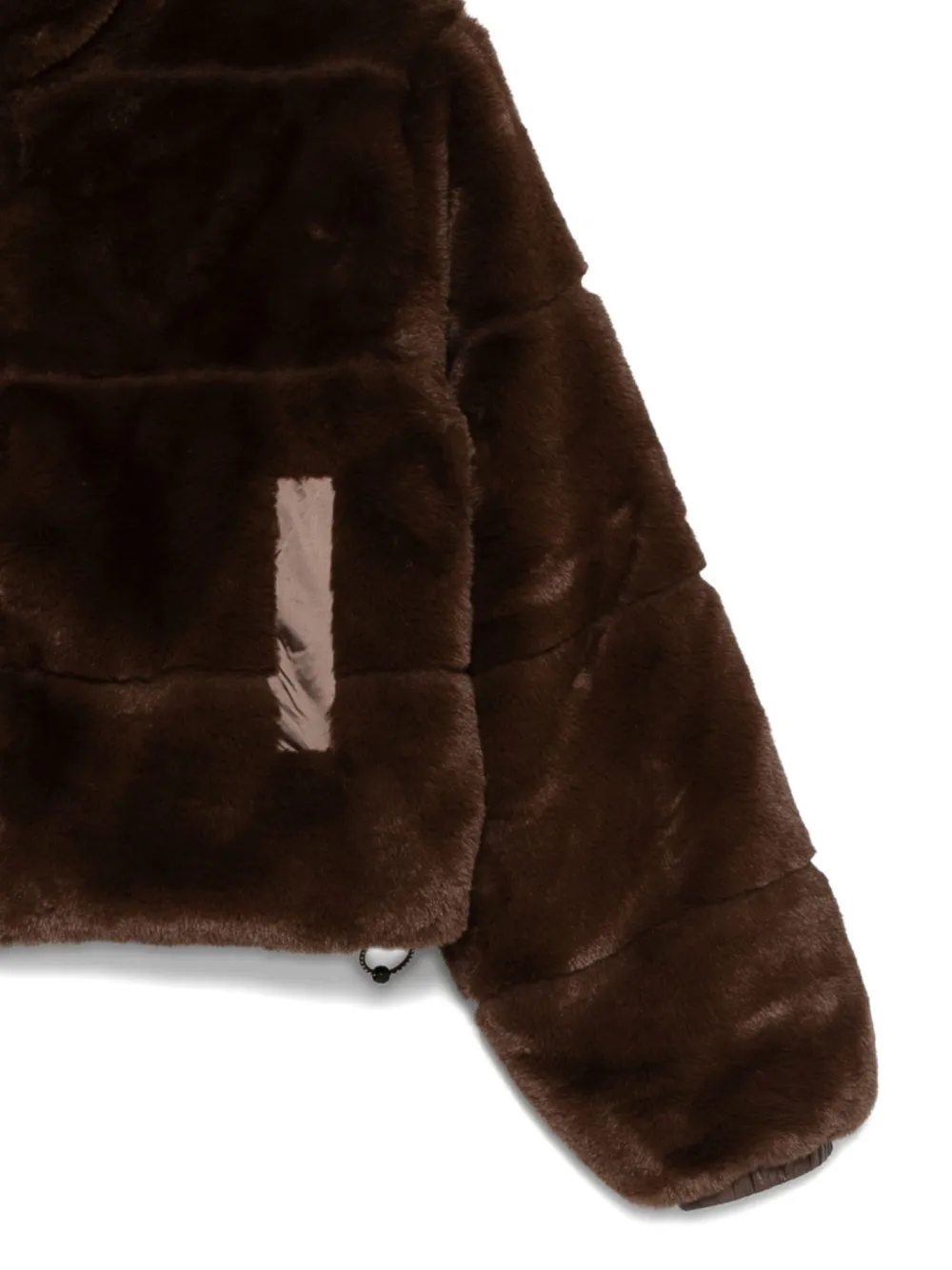 Save The Duck Jeon Reversible Faux Fur Jacket In Brown