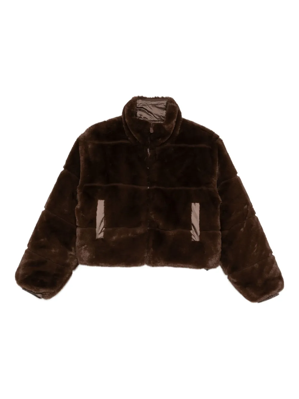 Save The Duck reversible faux-fur jacket | Brown | Image 1