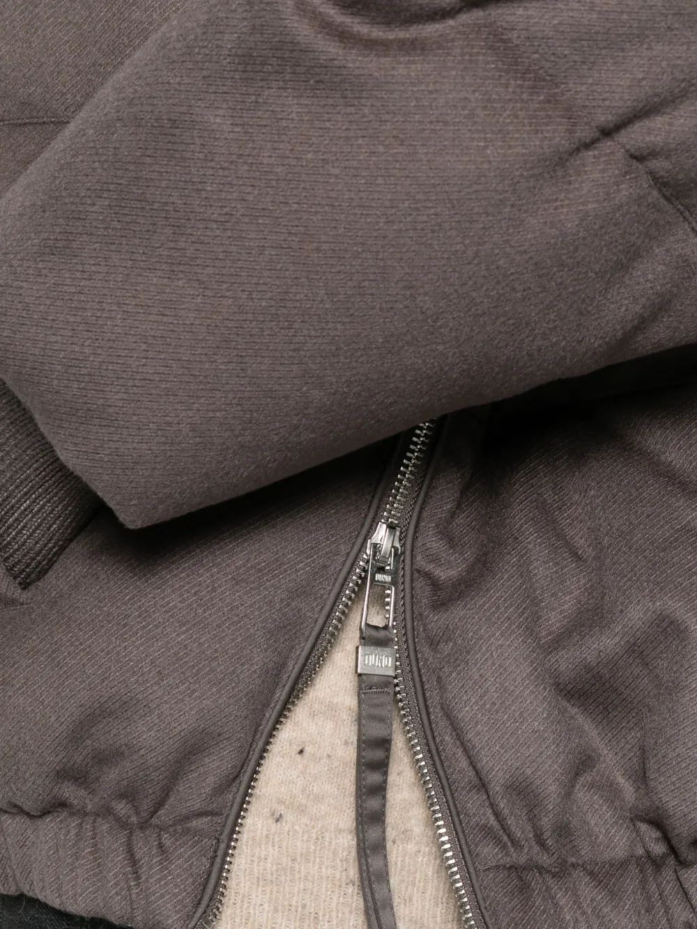 Duno Quilted Hooded Jacket In Brown