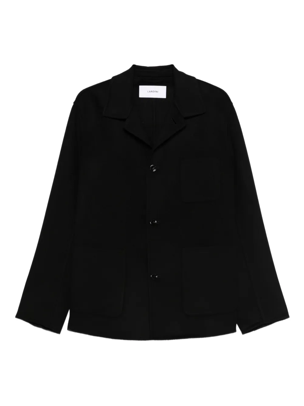 Lardini single-breasted coat | Black | Image 1