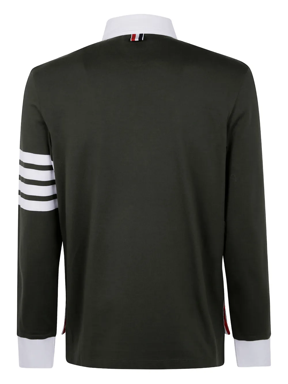 Thom Browne four-bar long-sleeve t-shirt - Groen