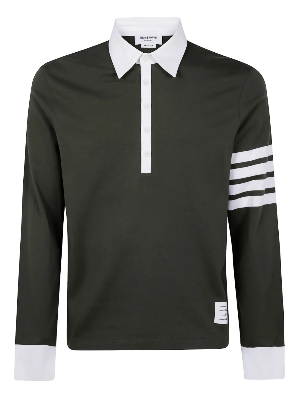 Thom Browne four-bar long-sleeve t-shirt | Green | Image 1