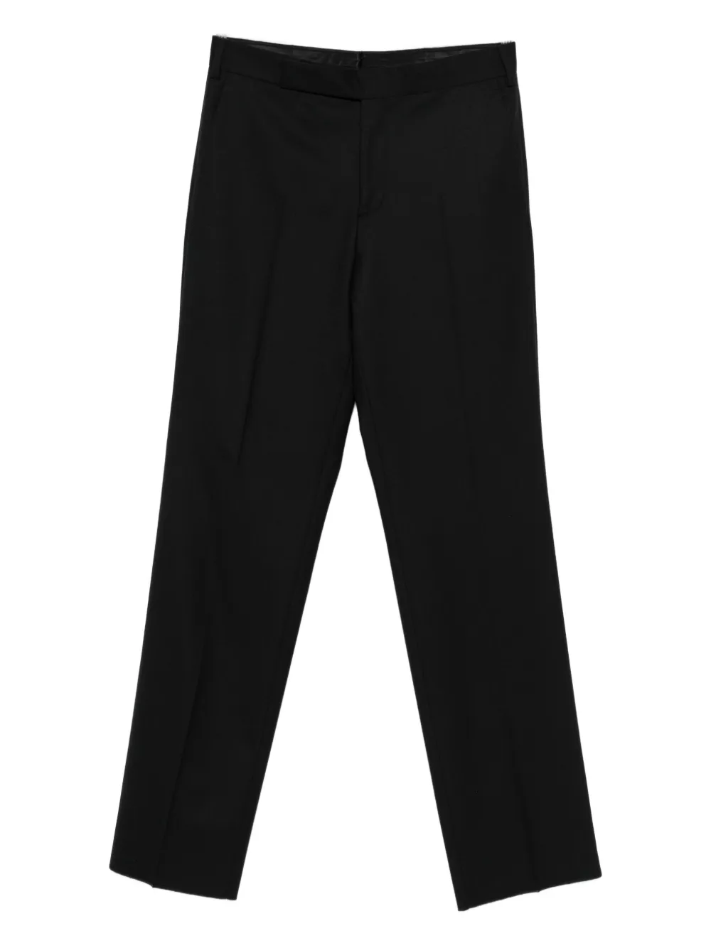 Lardini Pressed-crease Trousers In Black
