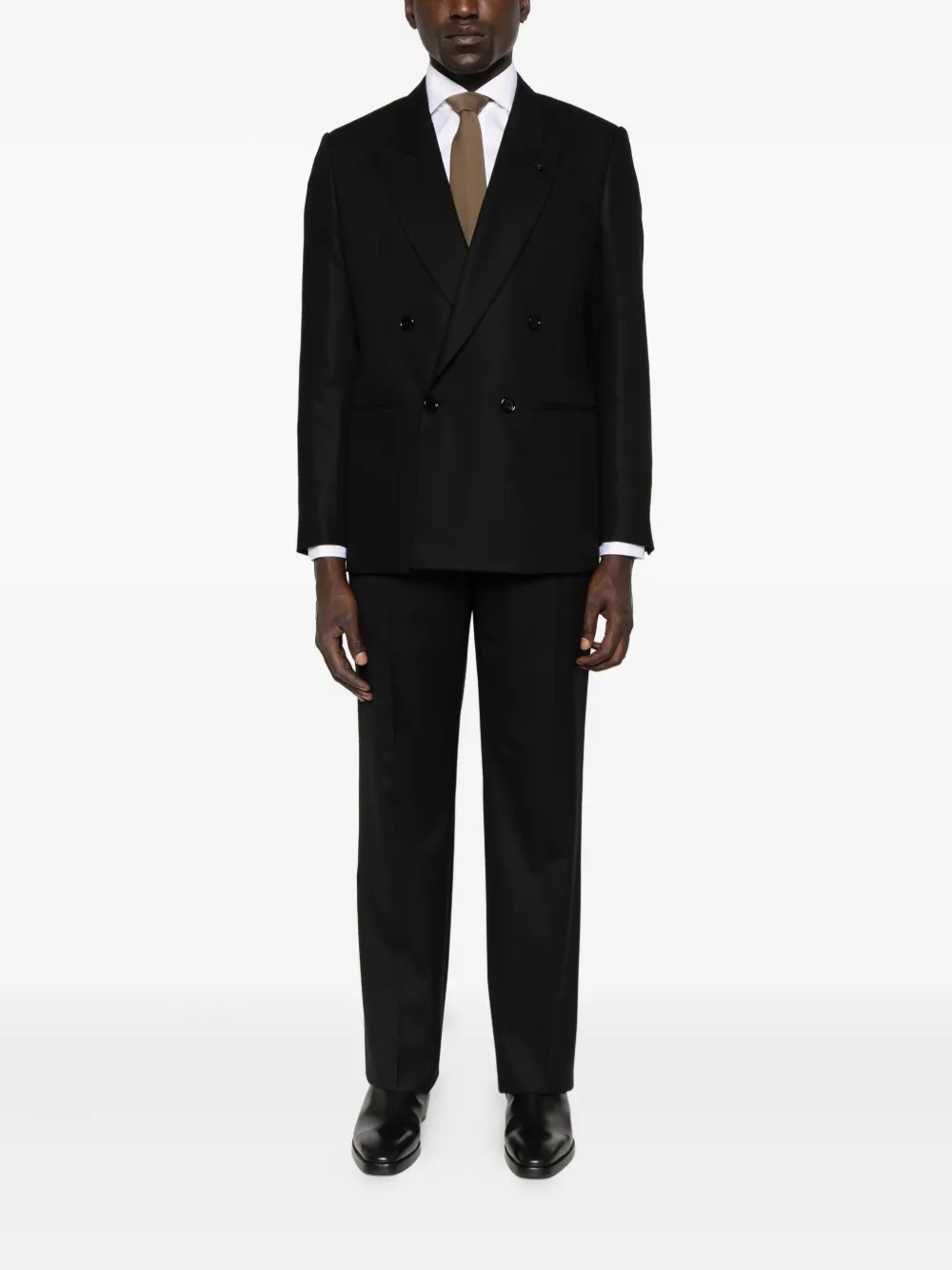 Lardini pressed-crease trousers - Zwart