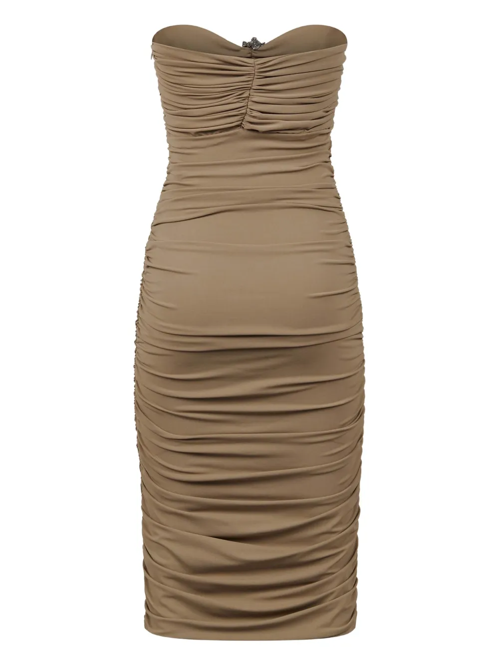 Amen Cut-out Midi Dress In Brown