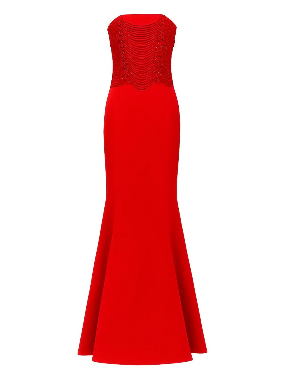 Amen embellished strapless maxi dress - Rot