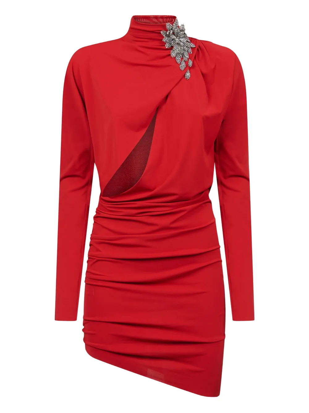 Amen vestido midi con diseño asimétrico | rojo | Image 1