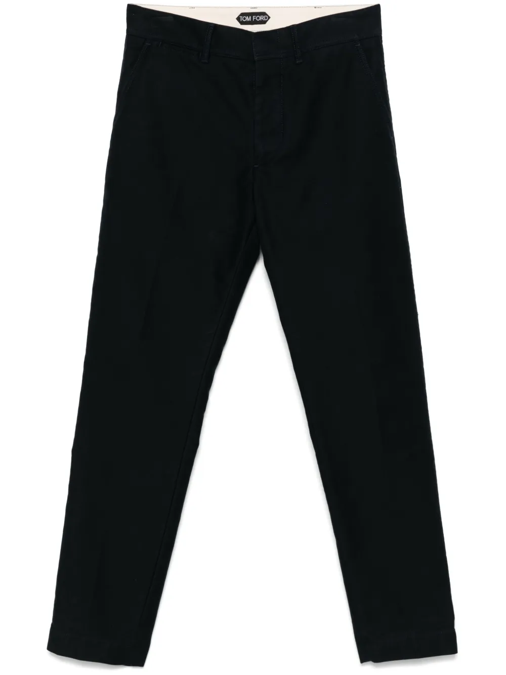 Tom Ford Navy Blue Jeans With Concealed Fastening And Tailored Pockets In Black