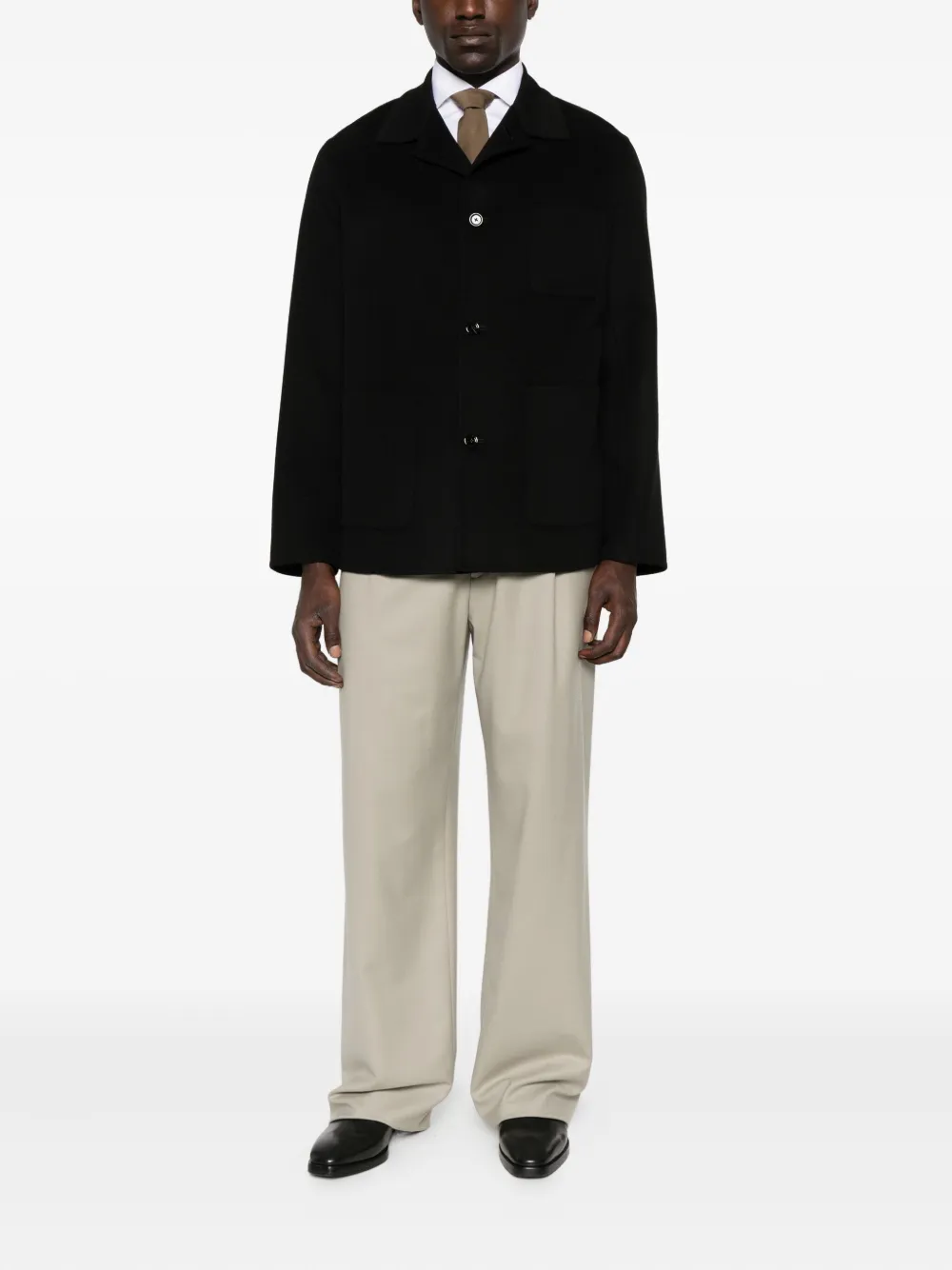 Lardini Broek met geplooide voorkant - Beige