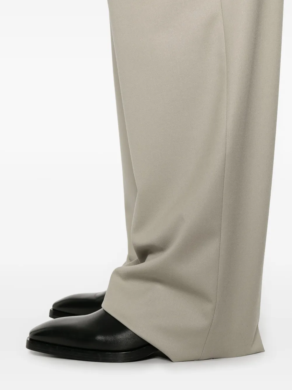 Lardini Broek met geplooide voorkant Beige