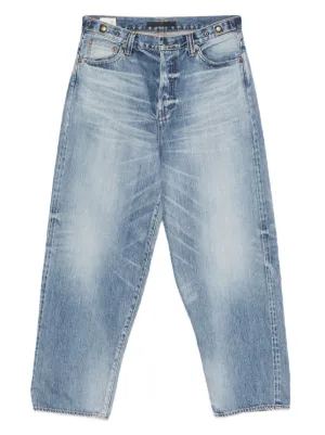 Visvim ダメージ ジーンズ | ブルー | FARFETCH JP