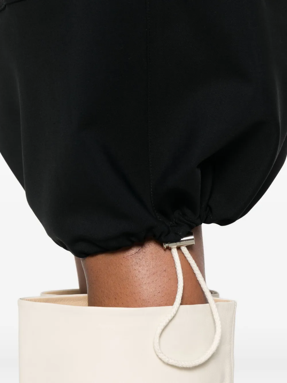 Plan C Elastische straight rok Zwart