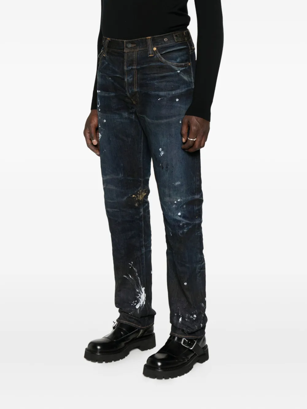 Edo Paint-Splatter Jeans