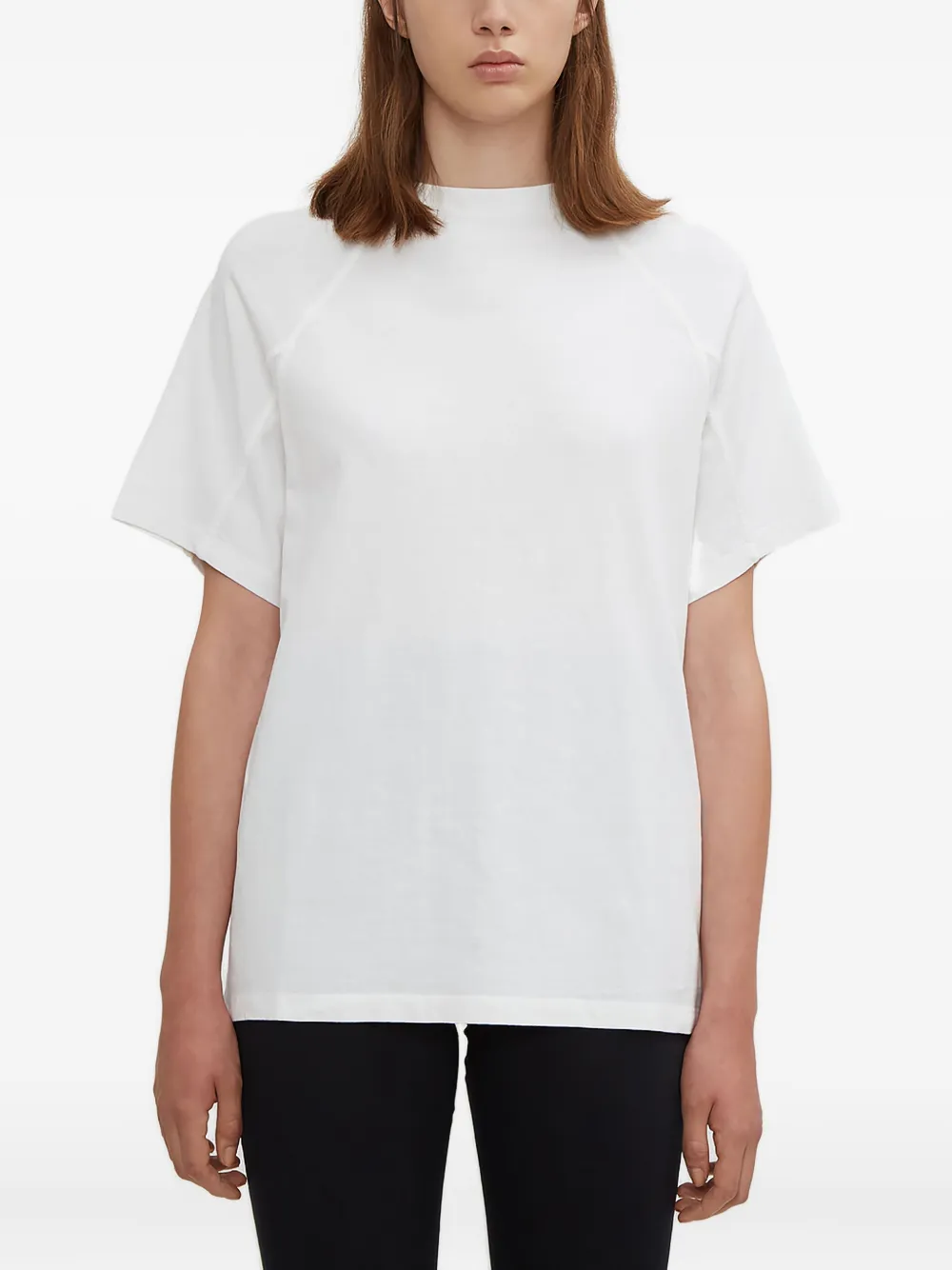 Olivier Theyskens Ribbed-neck T-shirt In White