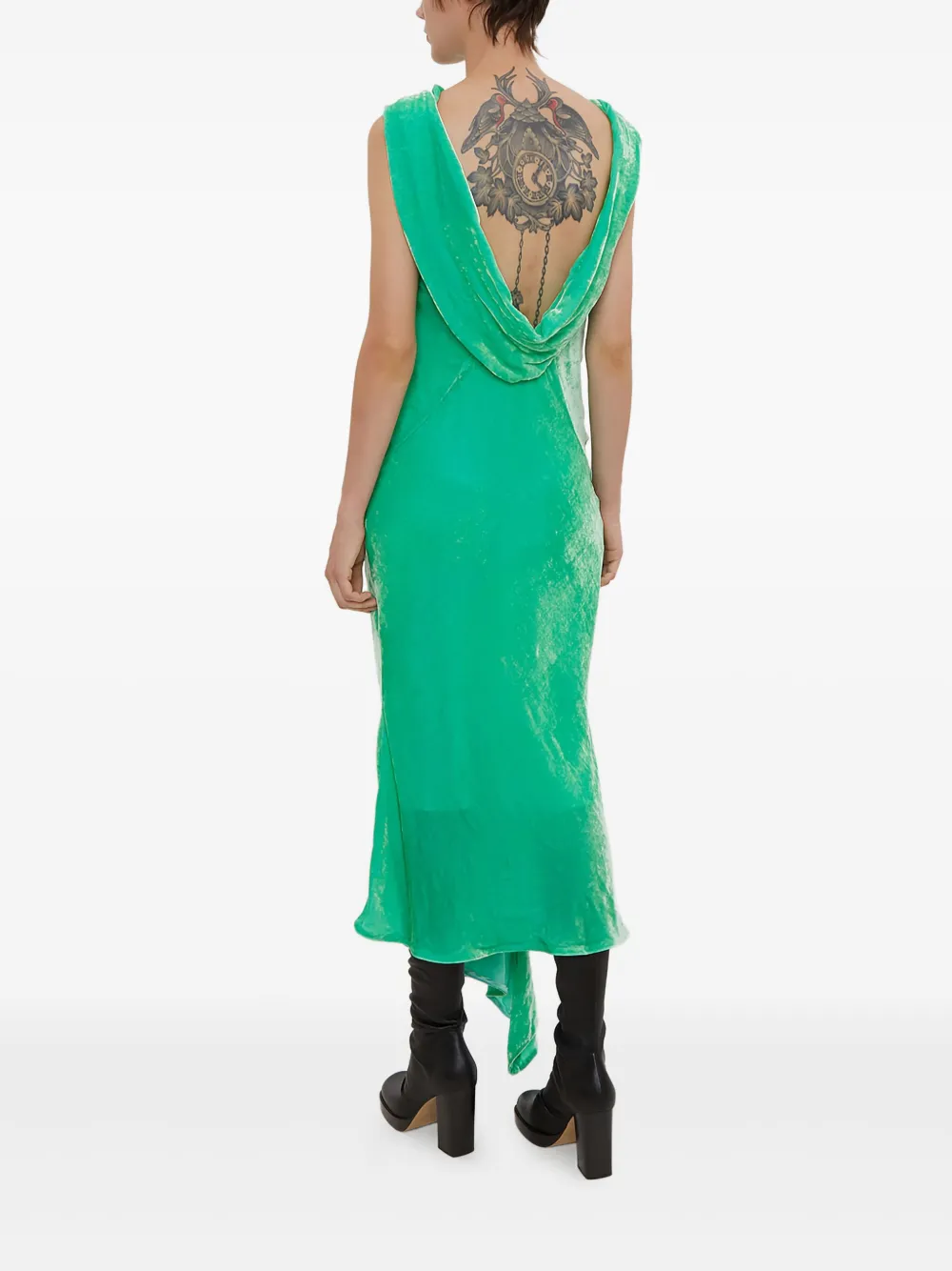 Olivier Theyskens Asymmetrische jurk Groen