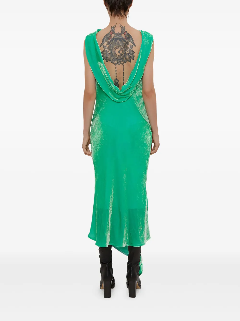 Olivier Theyskens Asymmetrische jurk Groen