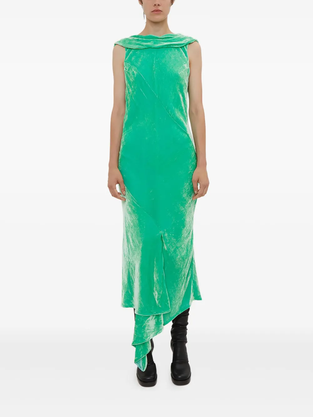 Olivier Theyskens draped asymmetric dress | Green | Image 1