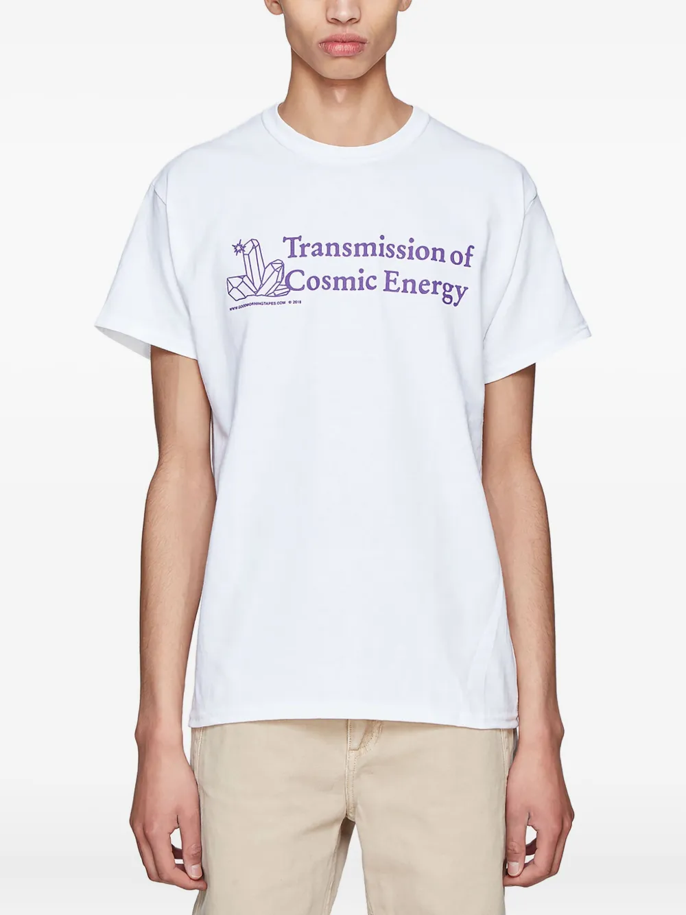 Good Morning Tapes Transmission T-shirt | White | Image 1