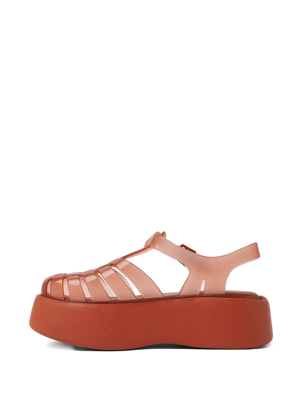 Melissa platform buckle-fastening sandals Orange