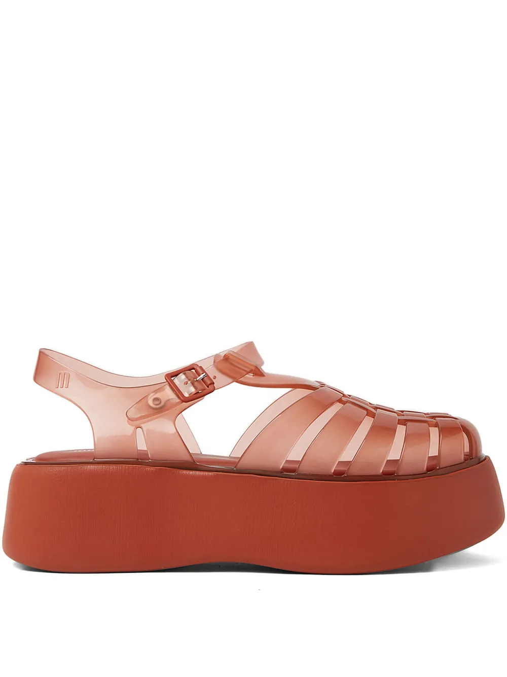 Melissa platform buckle-fastening sandals Orange