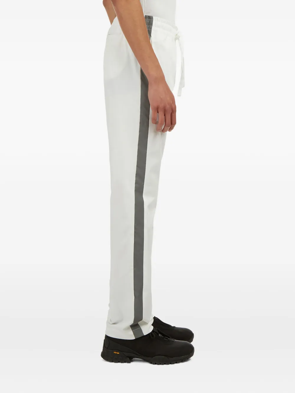 Serapis Stripe-trim Track Trousers In White