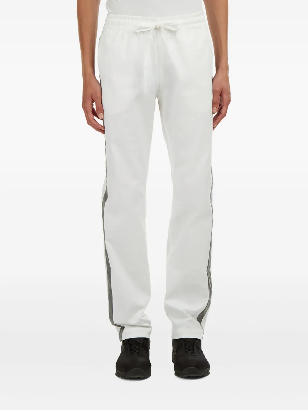 Serapis Stripe-trim Track Trousers In White