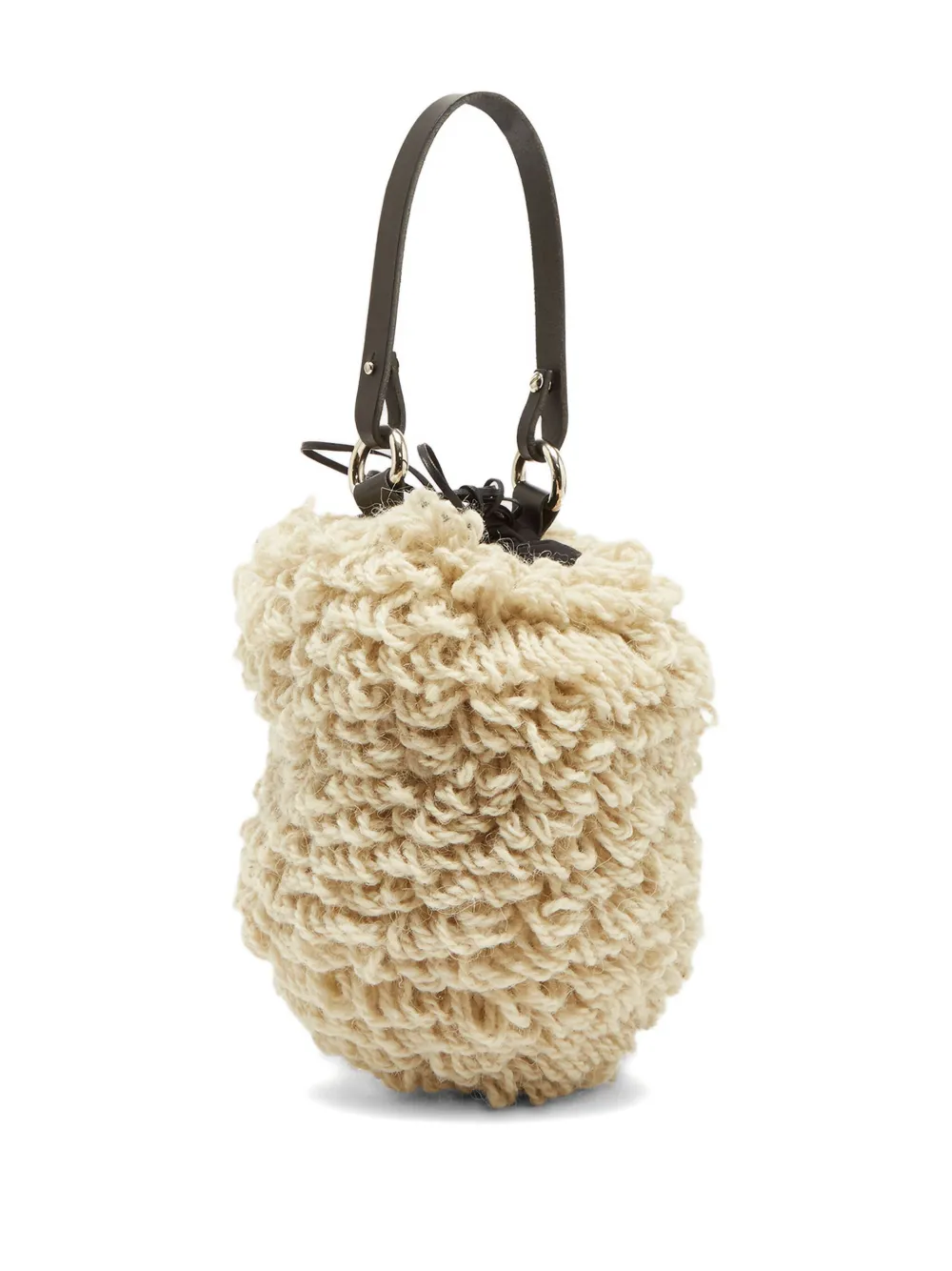 Muun Mini Castor Bucket Bag In Neutral