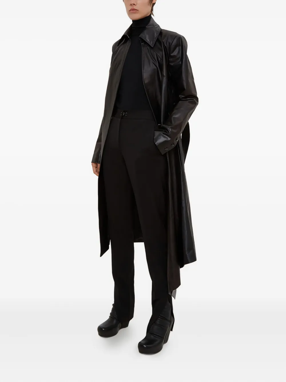 Olivier Theyskens high-waist tailored trousers - Zwart