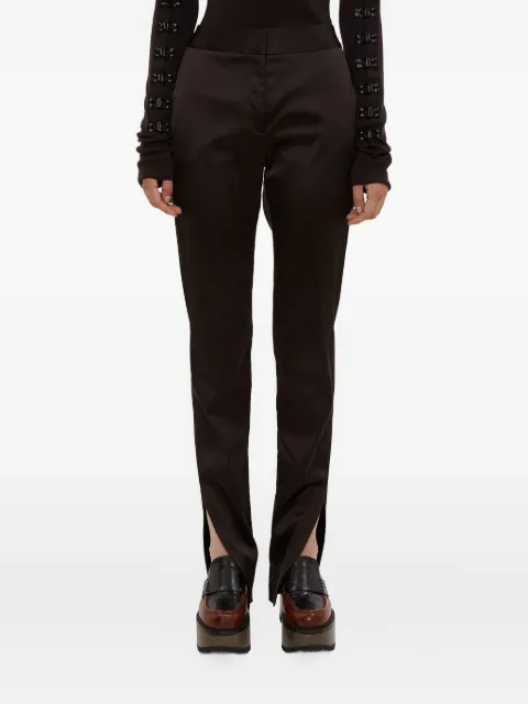 Olivier Theyskens split-hem satin trousers