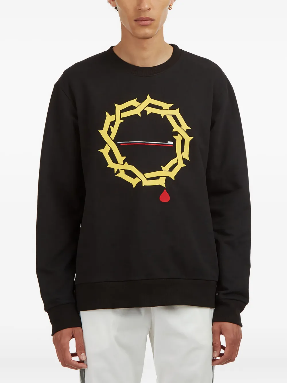 Serapis Graphic-print Sweatshirt In Black