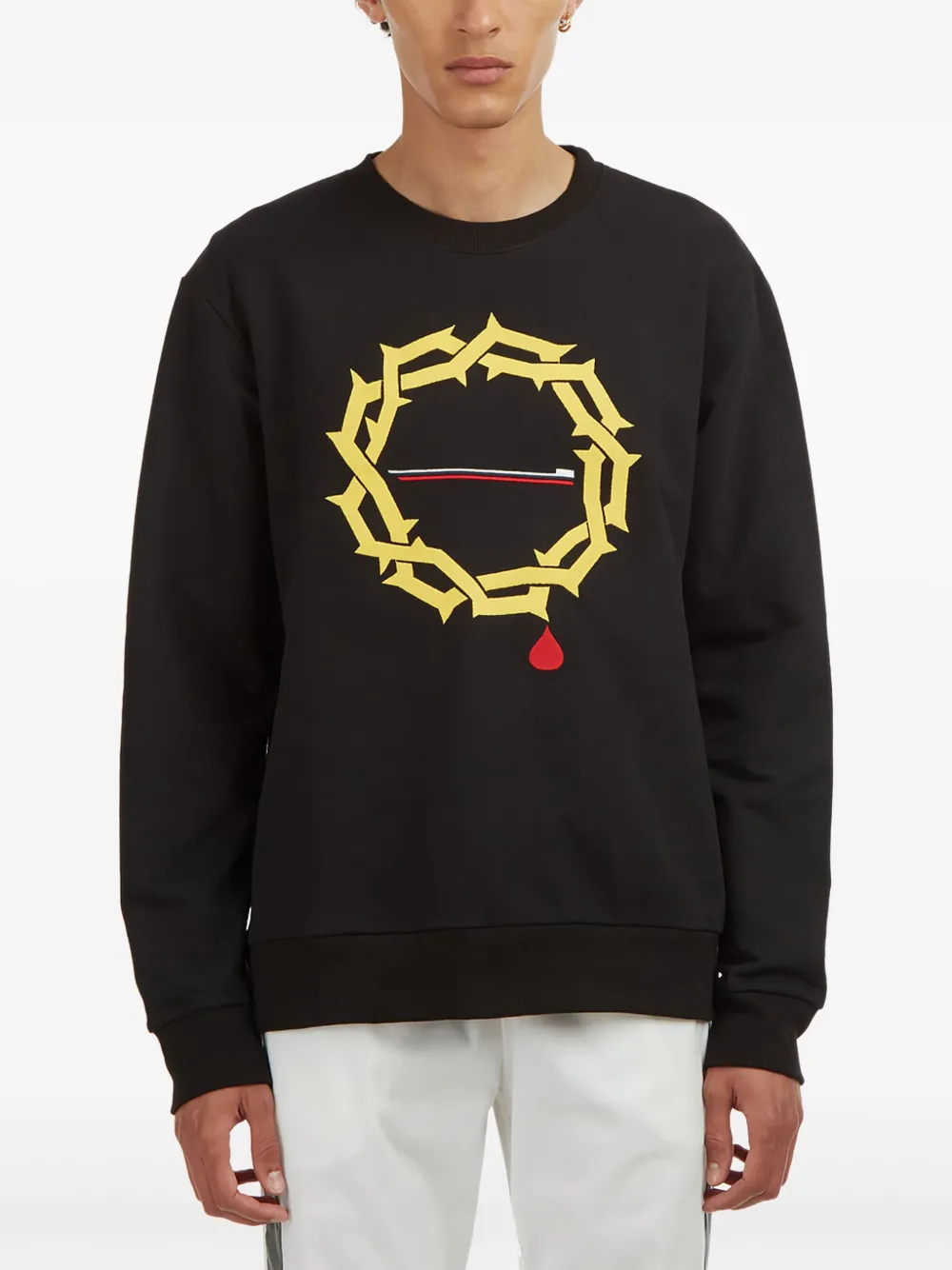 SERAPIS graphic-print sweatshirt - Nero