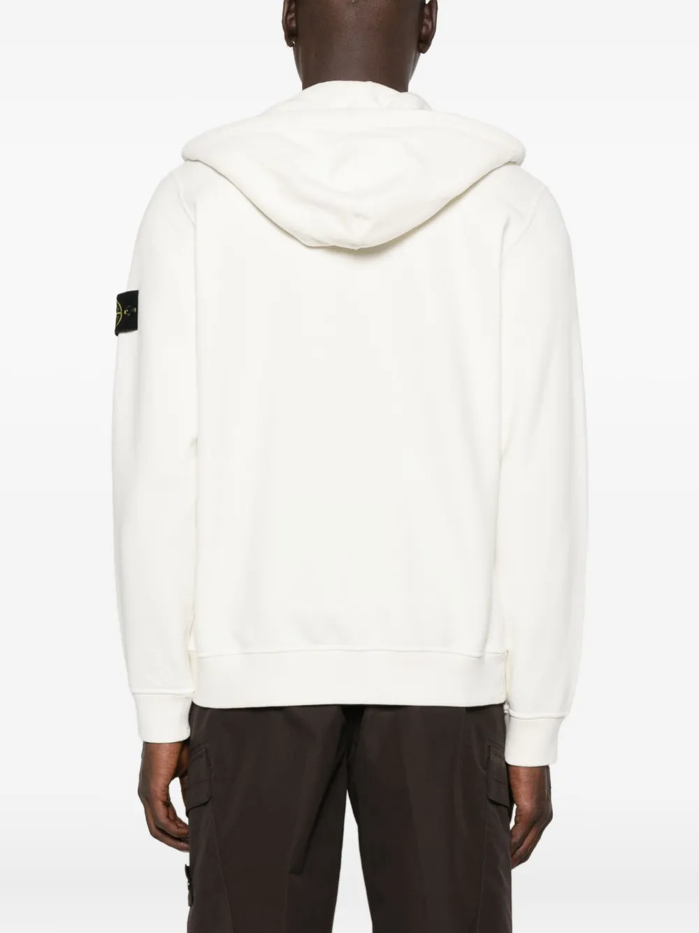 Stone Island Hoodie met logopatch Wit