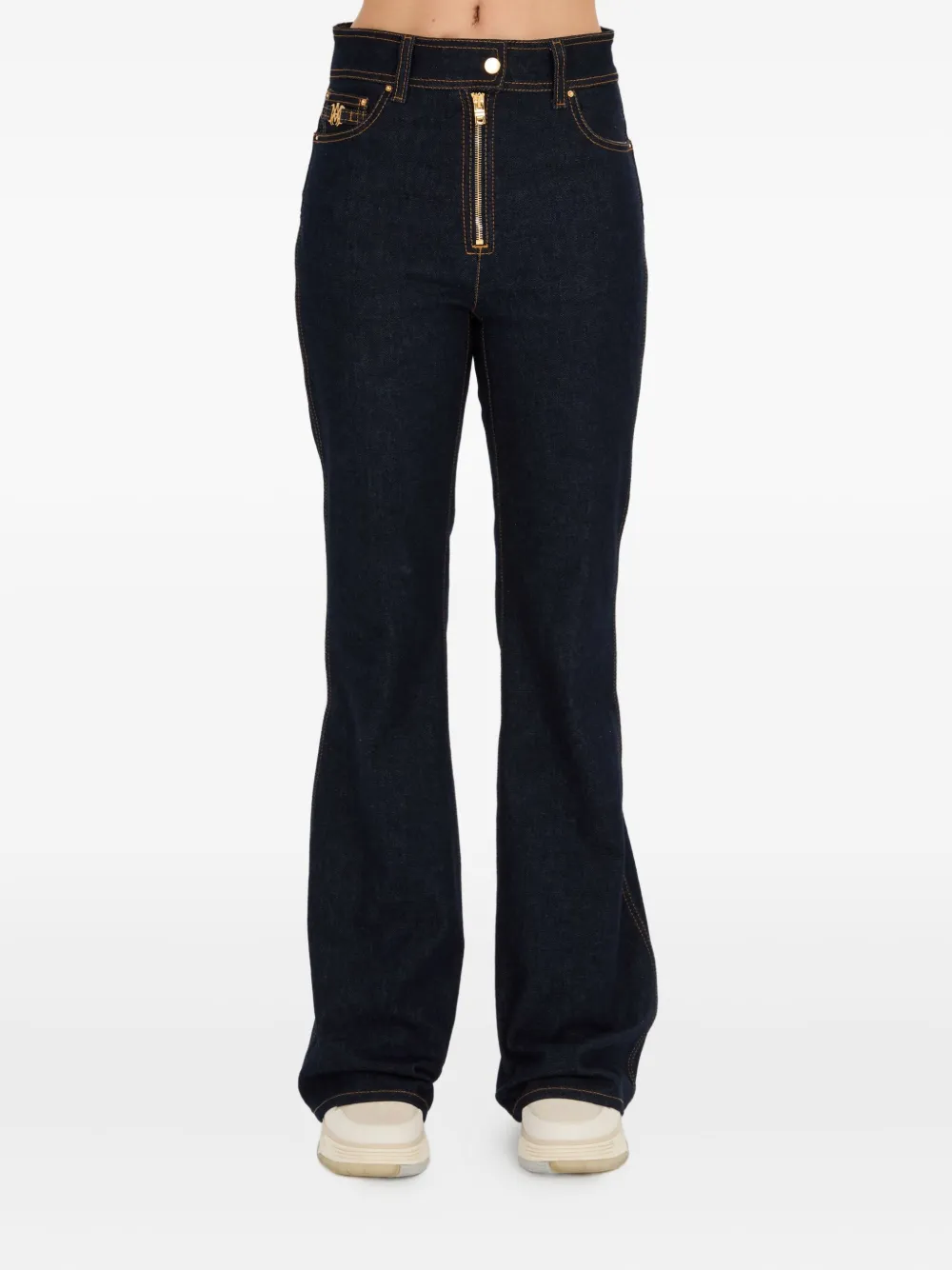 AMIRI gold-zip flared jeans | Blue | Image 1